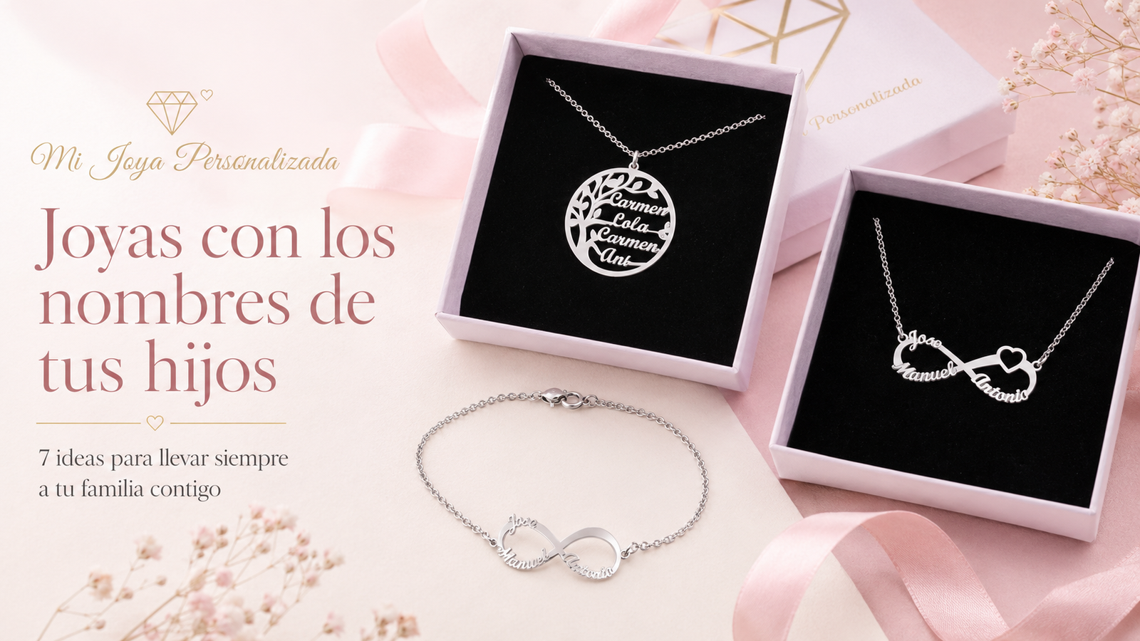 Joyas con los nombres de tus hijos: 7 ideas para llevar siempre a tu familia contigo
