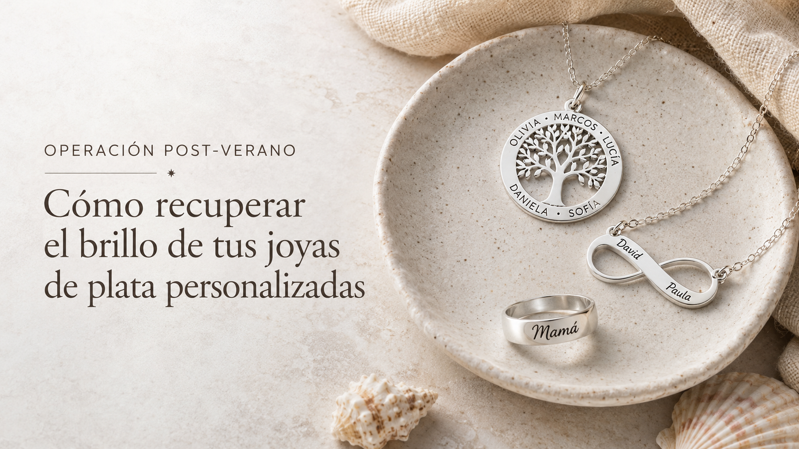 Operación Post-Verano: Cómo recuperar el brillo de tus joyas de plata personalizadas