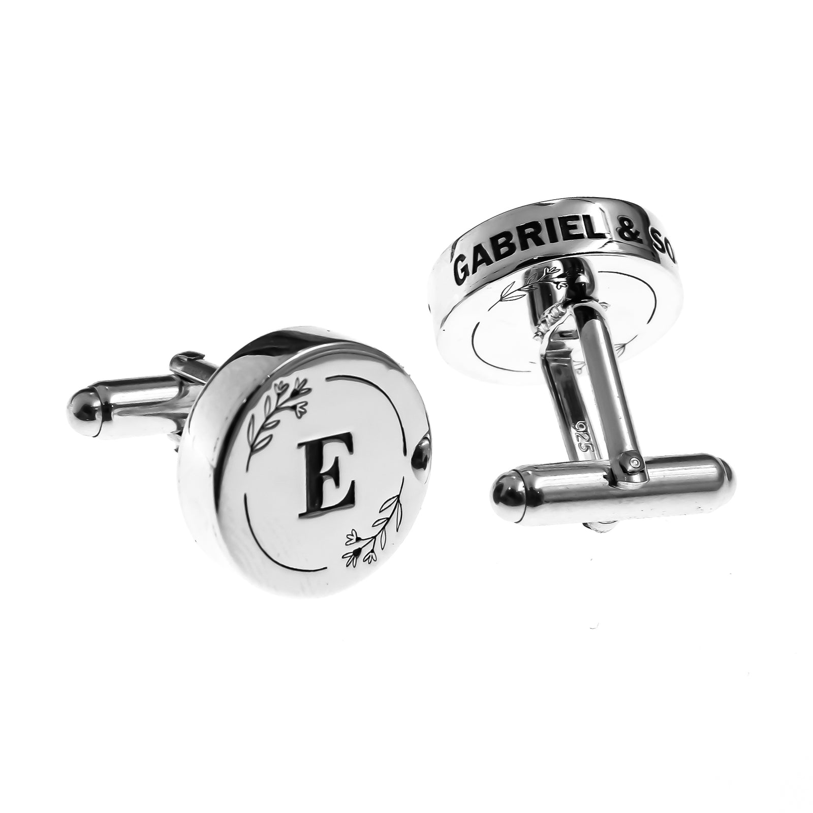 Gemelos personalizados con mensaje oculto