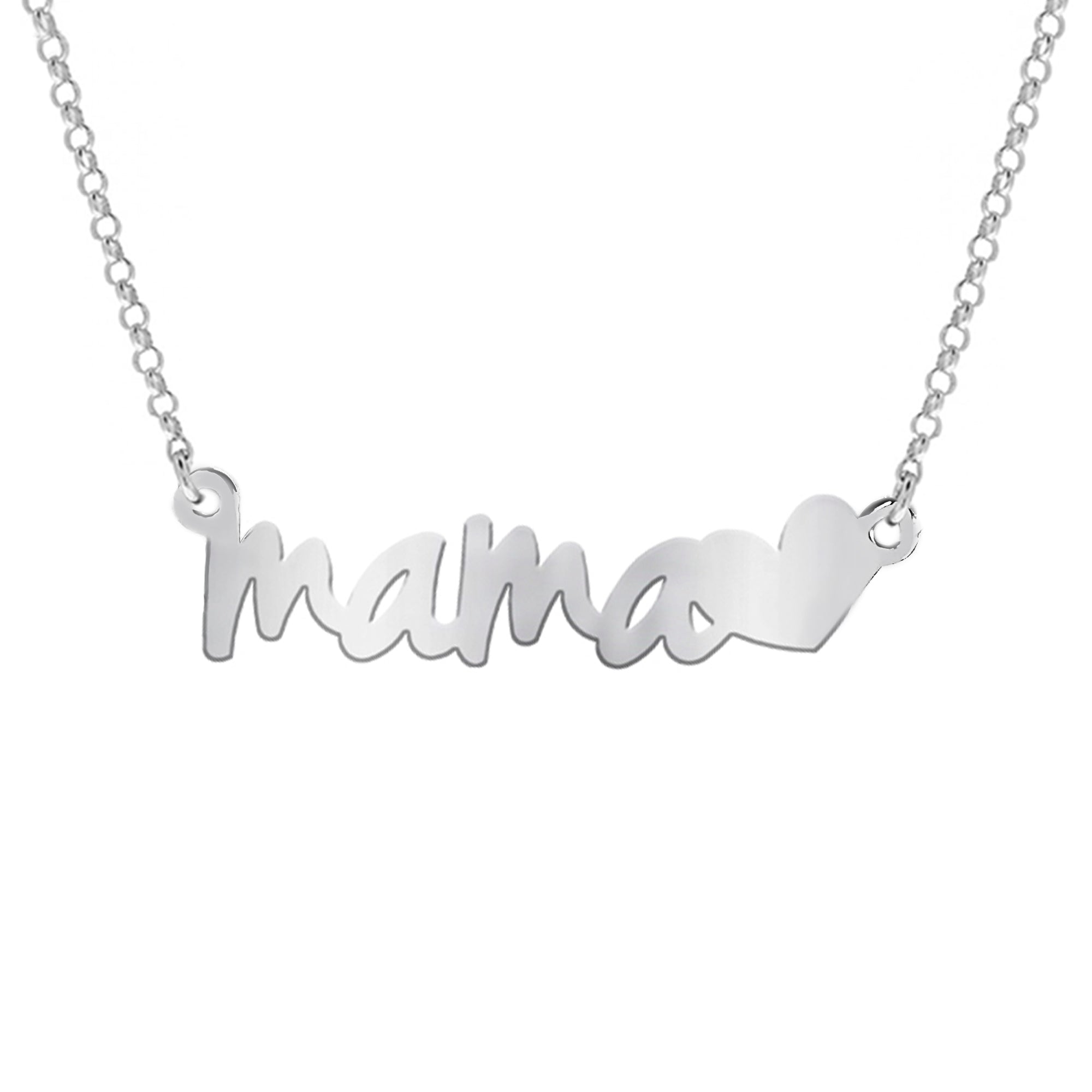 Colgante mamá en plata de primera ley – Joya elegante y simbólica para el Día de la Madre