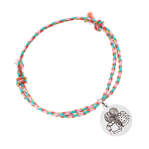 Pack de 2 pulseras de amistad con medalla grabada