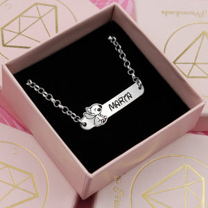Pulsera Personalizada con Nombre y Diseño Inspirado en personaje Disney Stitch