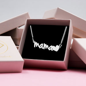 Colgante mamá en plata de primera ley – Joya elegante y simbólica para el Día de la Madre