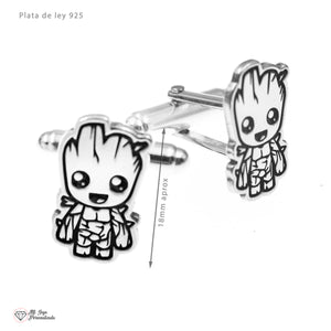 Gemelos de Plata Inspirados en Groot