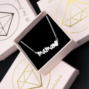 Colgante mamá en plata de primera ley – Joya elegante y simbólica para el Día de la Madre