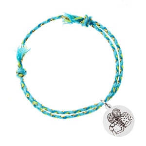 Pack de 2 pulseras de amistad con medalla grabada