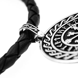 Colgante Exclusivo vikingo de plata de ley 925 personalizado con runas