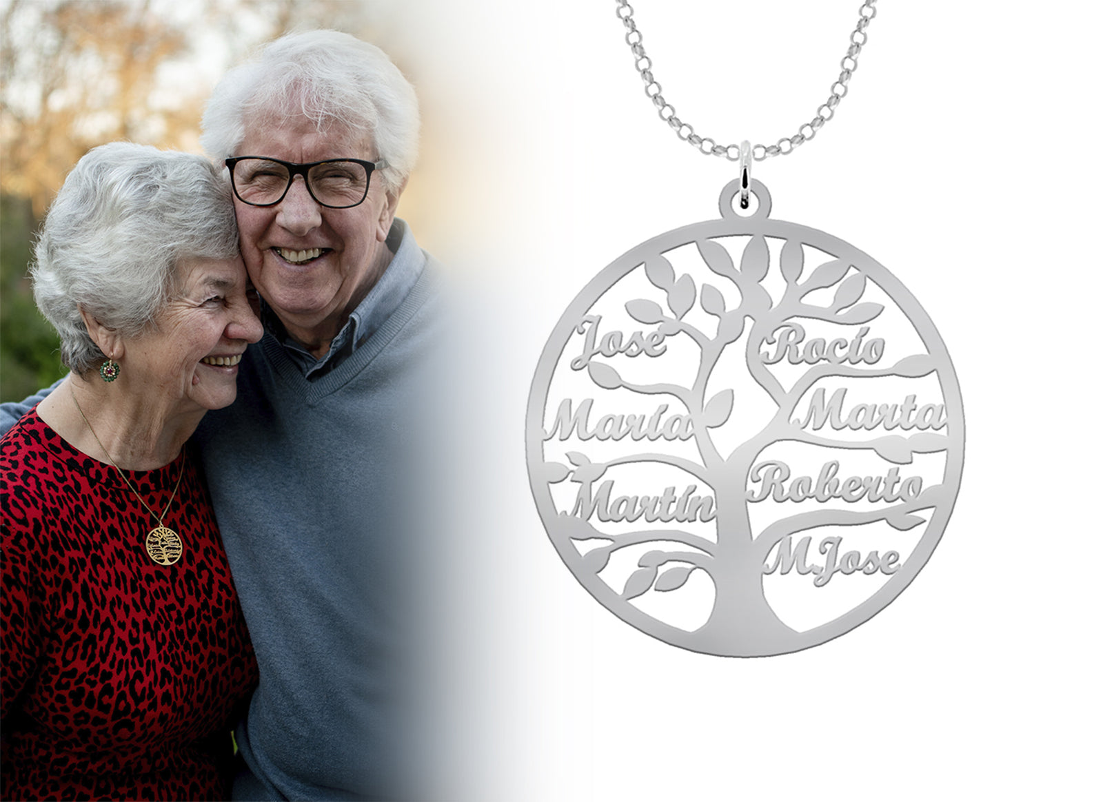 Colgantes personalizados con el árbol de la vida