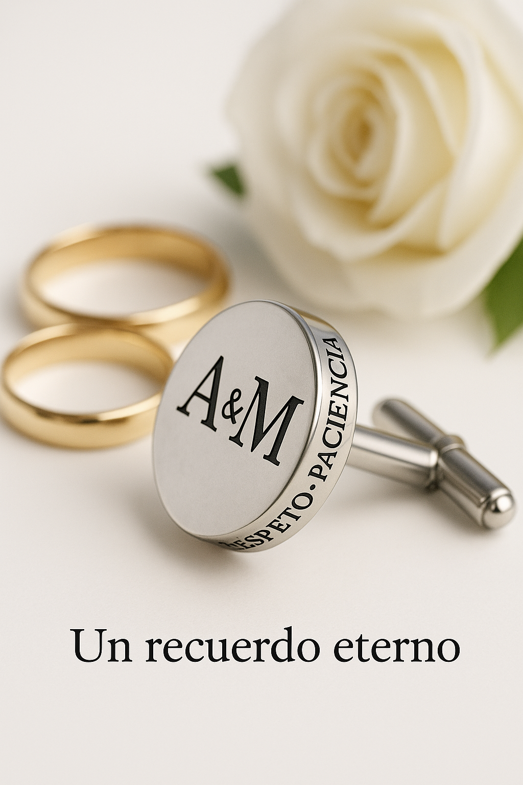 Gemelos personalizados con mensaje oculto