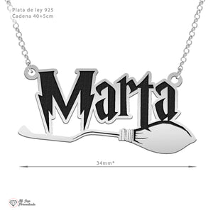 Colgante Personalizado con Nombre Inspirado en Harry Potter