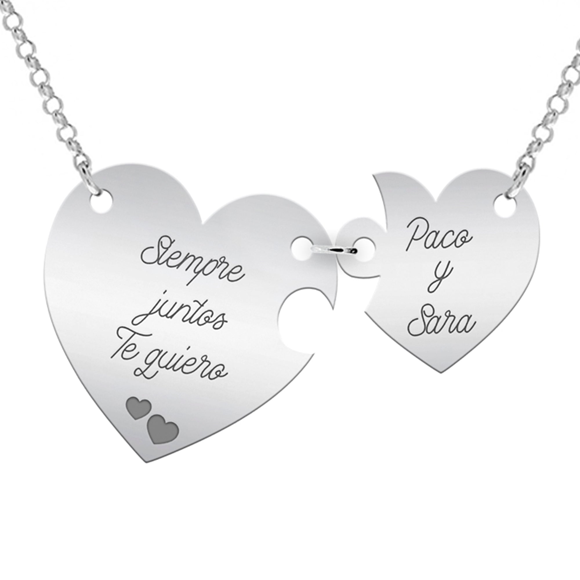 Pendientes De Corazón Doble Para Mujer – Plata De Ley .925 Chapada En Oro Rosa, Delicados Y Románticos