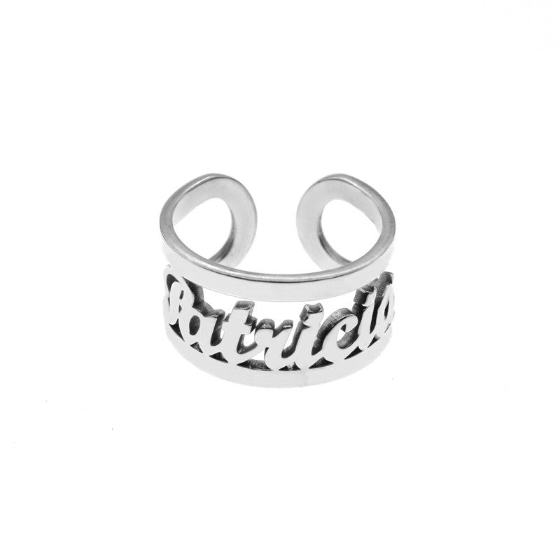 Anillo de plata con nombre