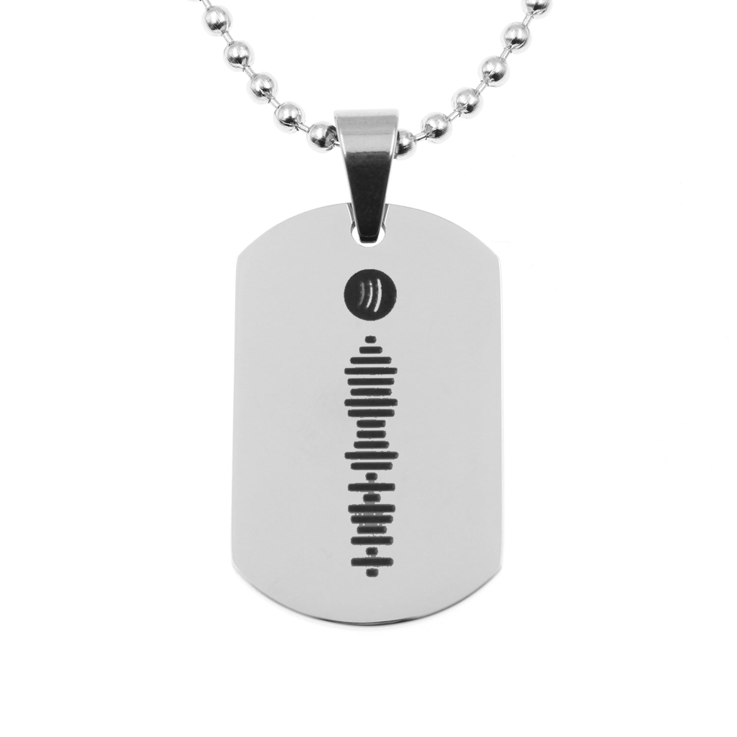 Collar acero con canción Spotify