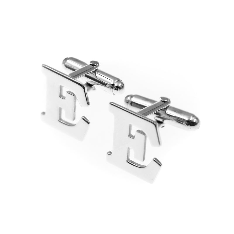 Gemelos de plata personalizados con inicial