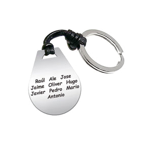 Llavero de plata personalizado para entrenador de fútbol