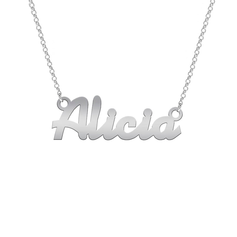 Collar de plata con nombre