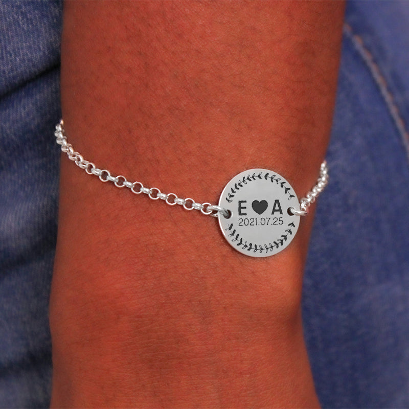 Pulsera de plata día para el recuerdo